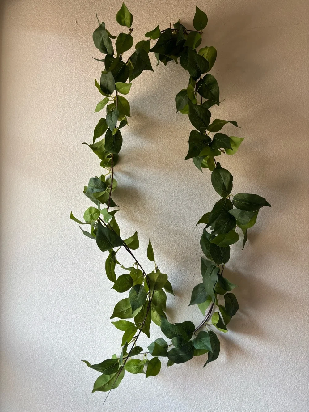 Artificial green leaf garland vine greenery